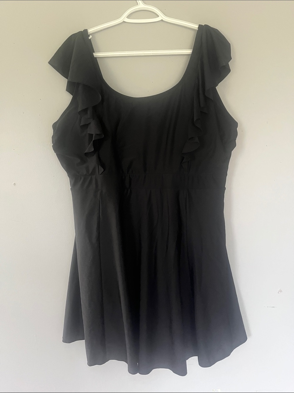 Smismivo Classic Black Ruffle One-Piece Swimsuit 4X
